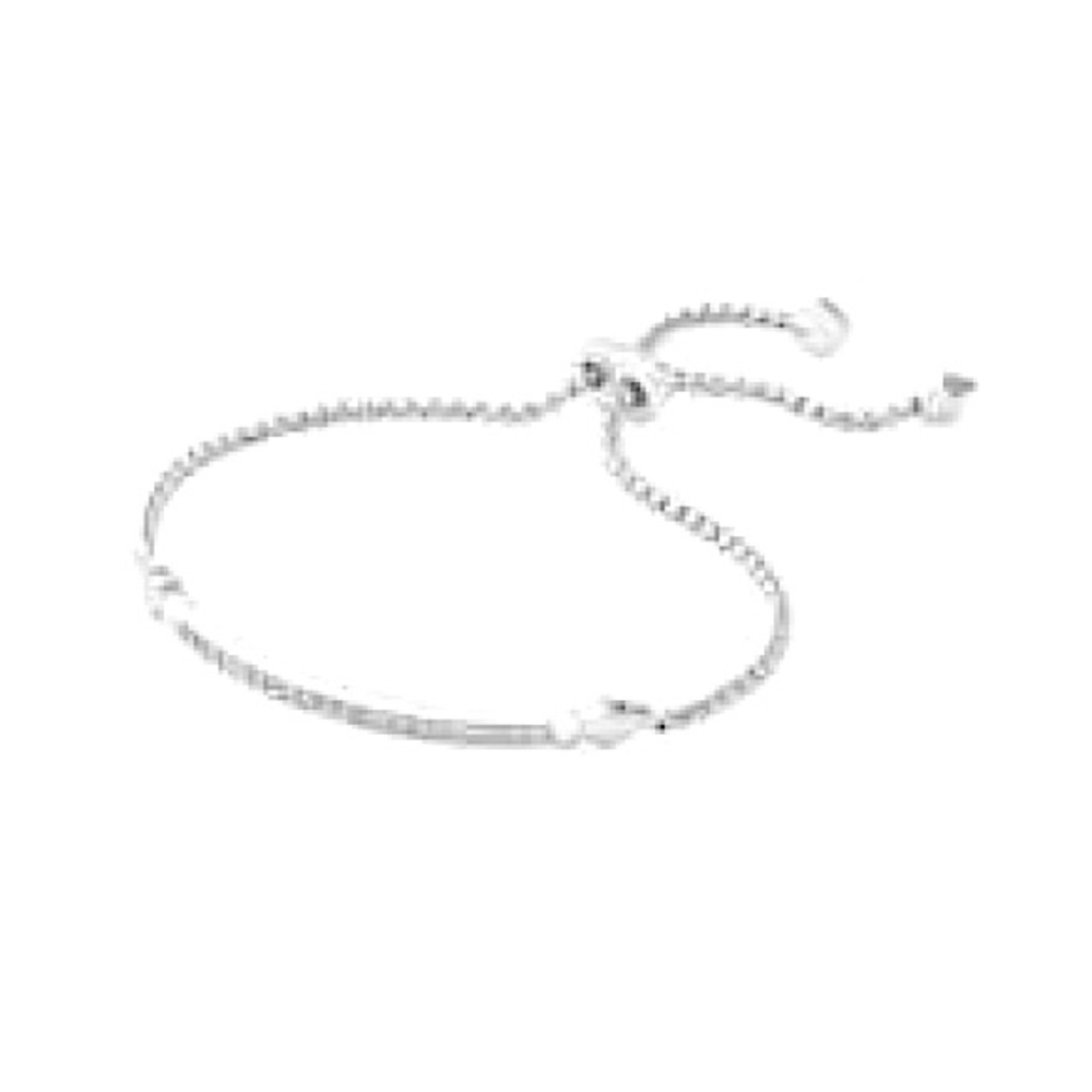 KENDRA SCOTT OTT ADJUSTABLE CHAIN BRACELET IN SILVER